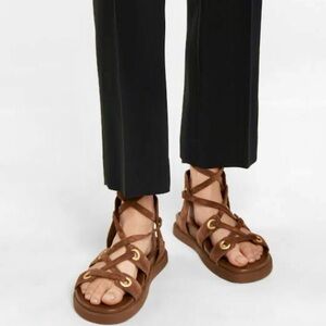 Gianvito Rossi Ibiza Leather Sandals (made in Italy)